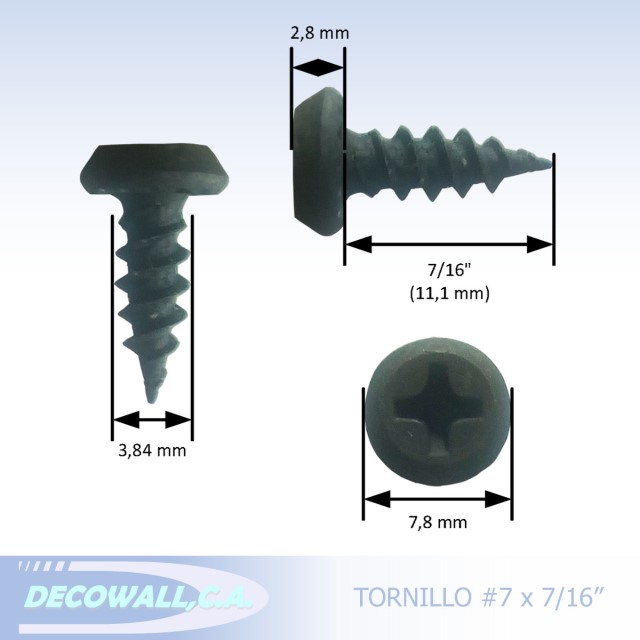 Tornillo 7/16 X 6