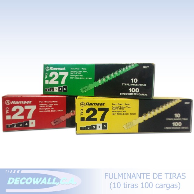 Fulminante Calibre 27 (caja de 10 Tiras )